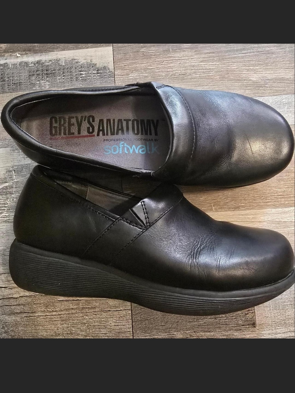 Grey's Anatomy SoftWalk Black Slip-On Work Loafers